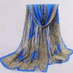 Chic Chiffon Scarf - Lightweight (Royal Blue)