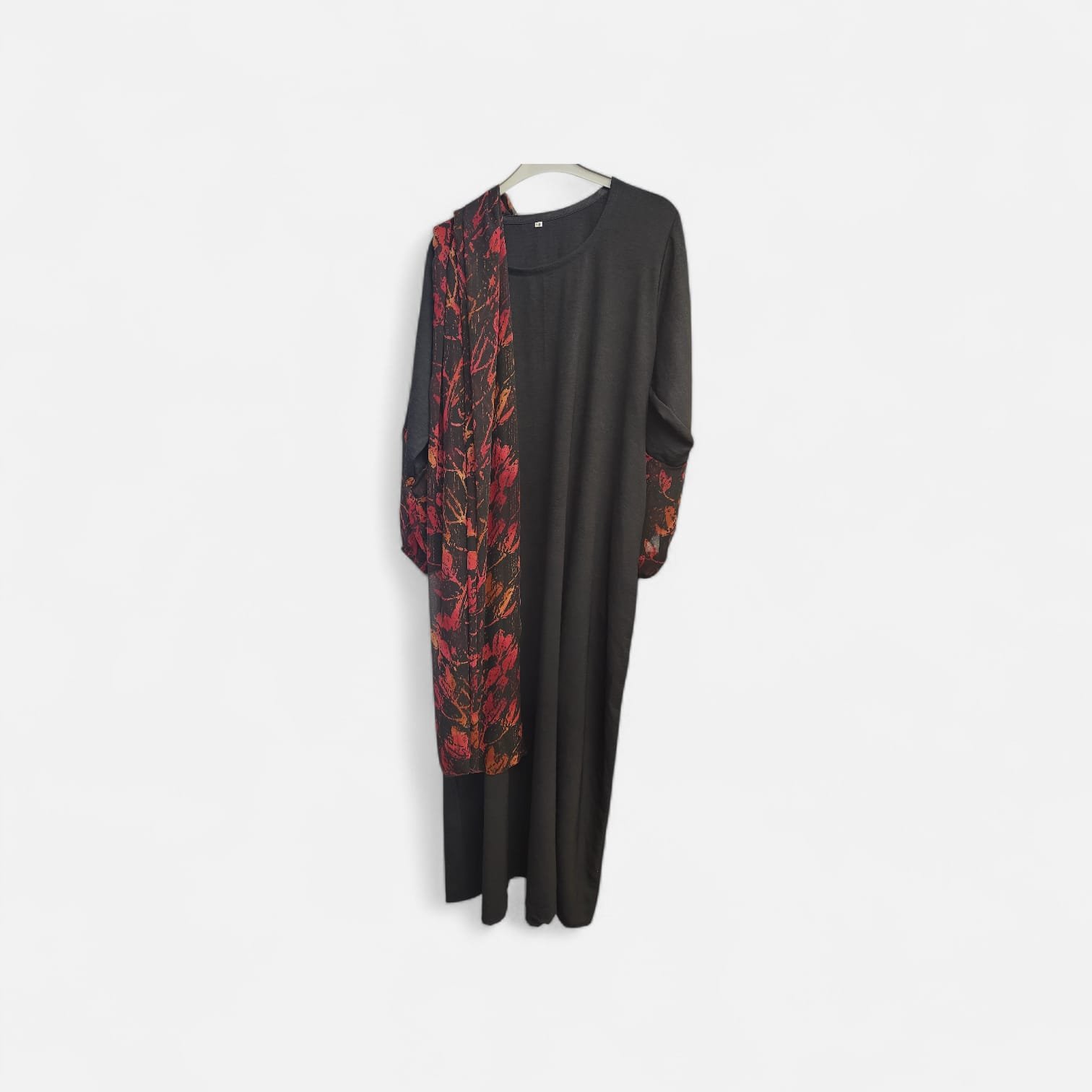 WhatsApp Image 2026-02-14 at 3.53.22 PM (6) Elegant Black and Floral Abaya - size 58 - Image 1