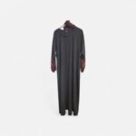 Elegant Black and Floral Abaya - size 58 - Image 2