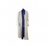 Elegant White and Blue Abaya Set - size 60 - Image 2
