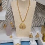 Gold-Plated Jewelry Set – Statement Bracelet, Ring, Necklace & Earrings