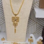 Gold-Plated Jewelry Set – Statement Bracelet, Ring, Necklace & Earrings