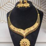 Beautiful Gold- Plated Necklace & Earrings