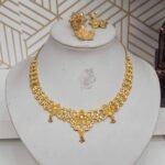 Beautiful Gold- Plated Necklace, Earrings & Ring
