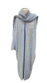 Stylish abaya paired with a blue dress – size 56 - Image 2