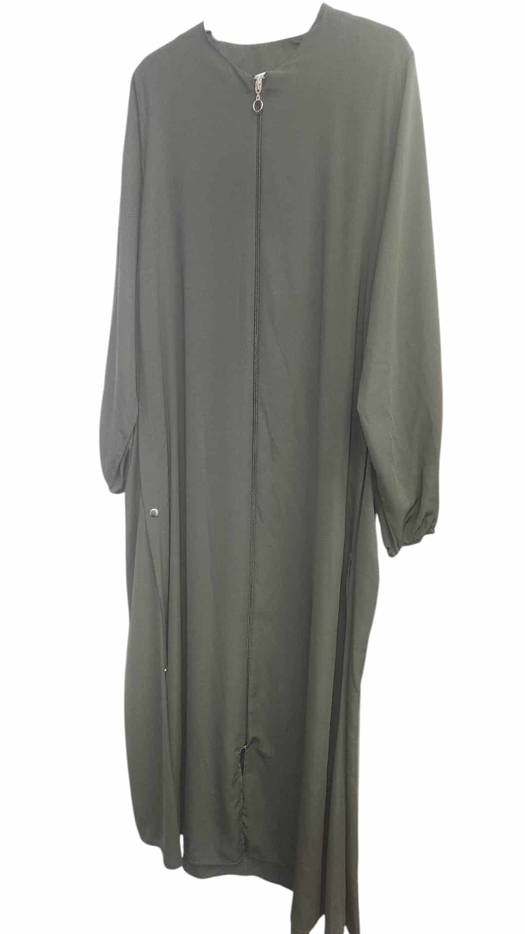 32 Beautiful khaki-colored dress – size 58 - Image 1